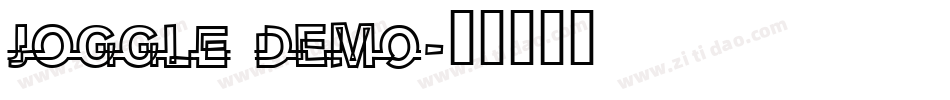 Joggle DEMO字体转换